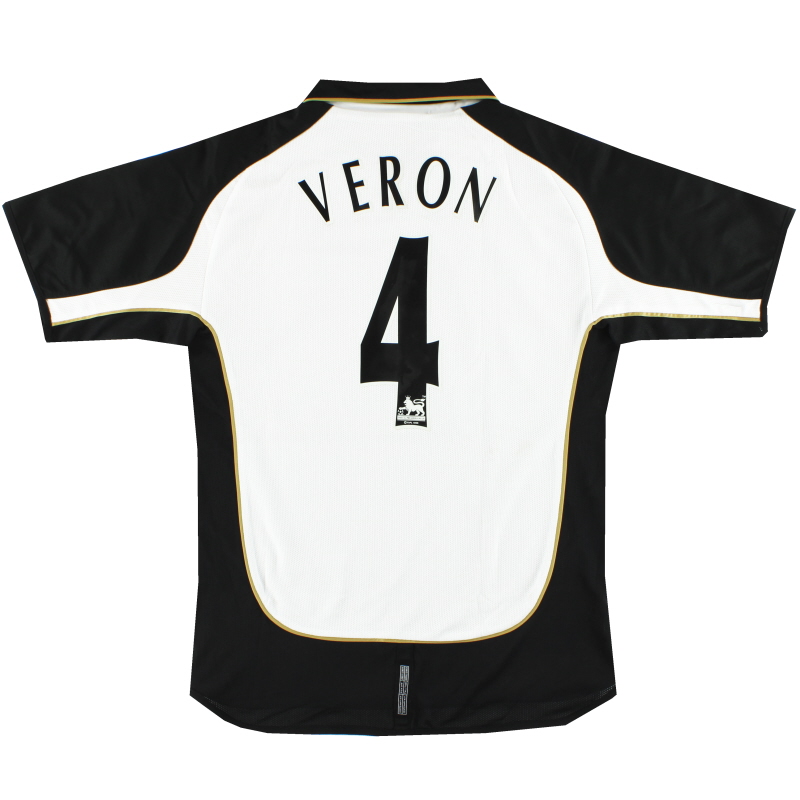 2001-02 Manchester United Umbro Centenary Shirt Veron #4 M