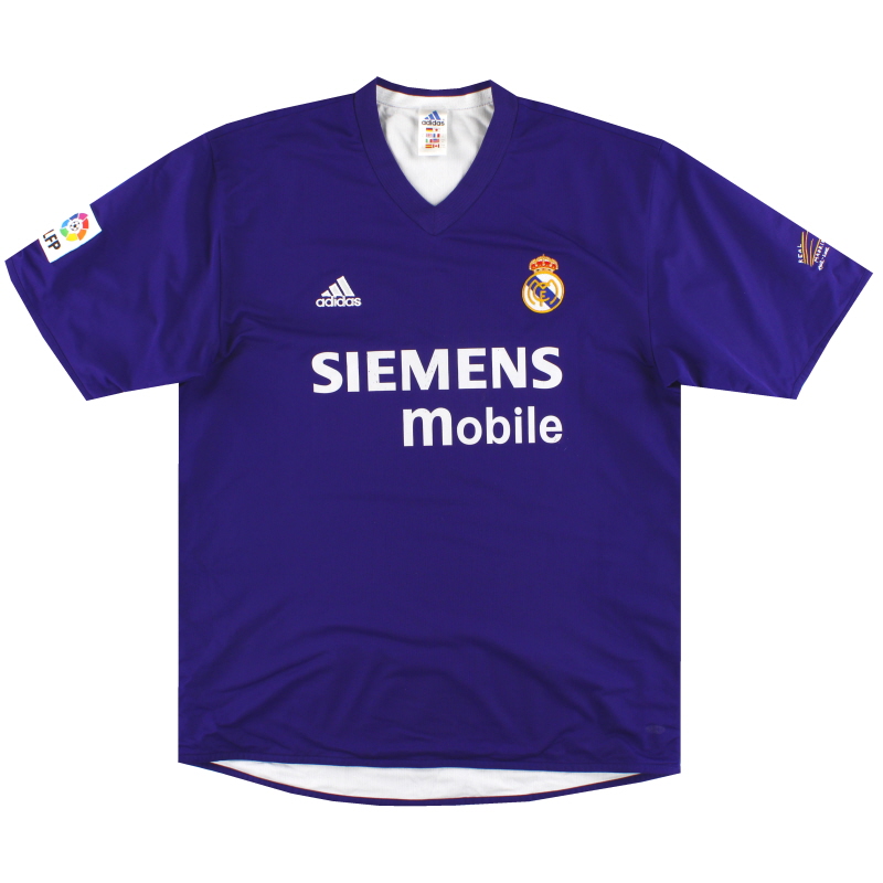 2001-02 Real Madrid adidas Centenary Third Shirt XL