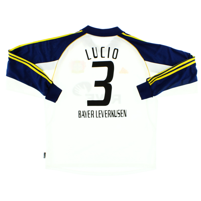 2001-03 Bayer Leverkusen Match Issue Shirt Lucio #3 L/S XL