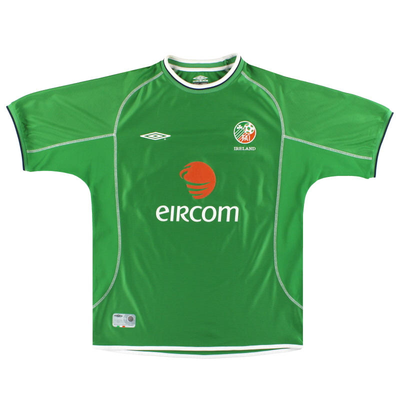 2001-03 Ireland Umbro Home Shirt XL