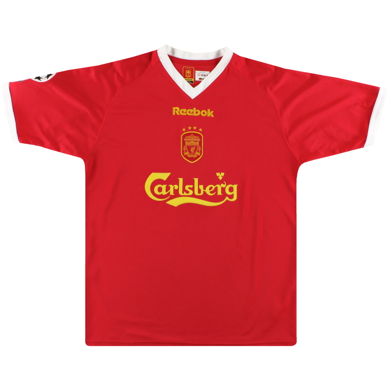 2001-03 Liverpool Reebok European Home Shirt *Mint* L