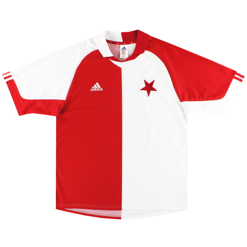 2001-03 Slavia Prague adidas Home Shirt *Mint* S - 904363