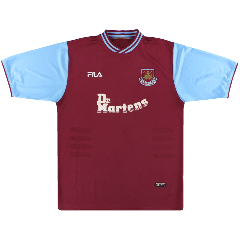 2001-03 West Ham Fila Home Shirt L