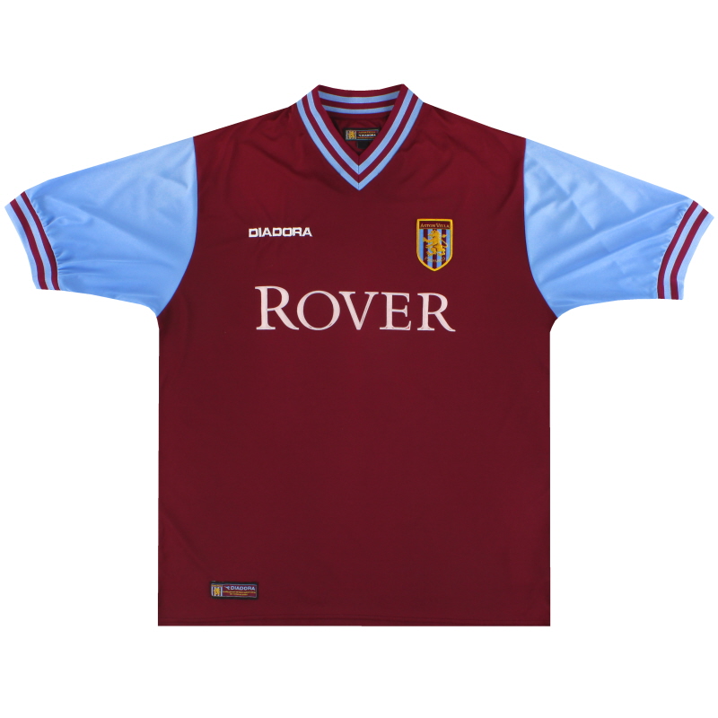 2002-03 Aston Villa Diadora Home Shirt M