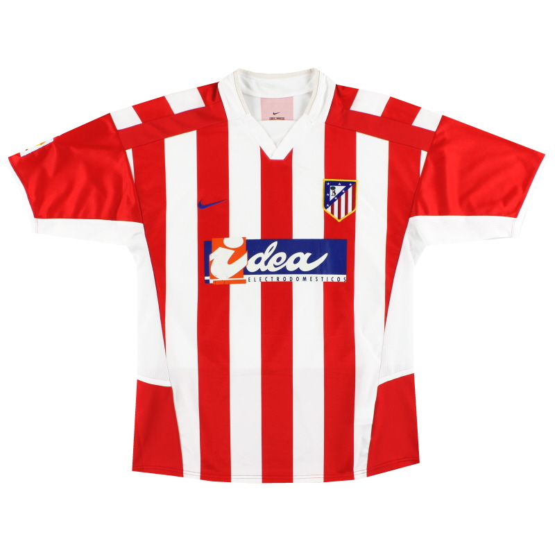 2002-03 Atletico Madrid Nike Home Shirt L