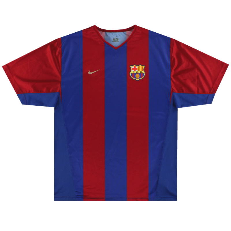 2002-03 Barcelona Nike Basic Home Shirt *Mint* XL - 184633