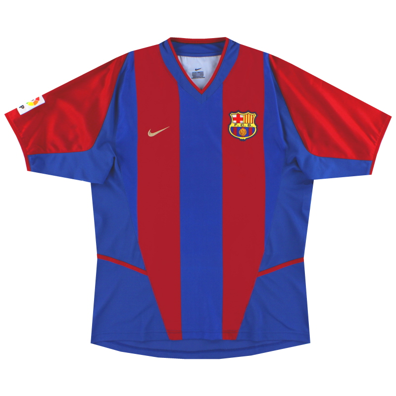 2002-03 Barcelone Nike Maillot Domicile *Mint* XL.Boys - 464309