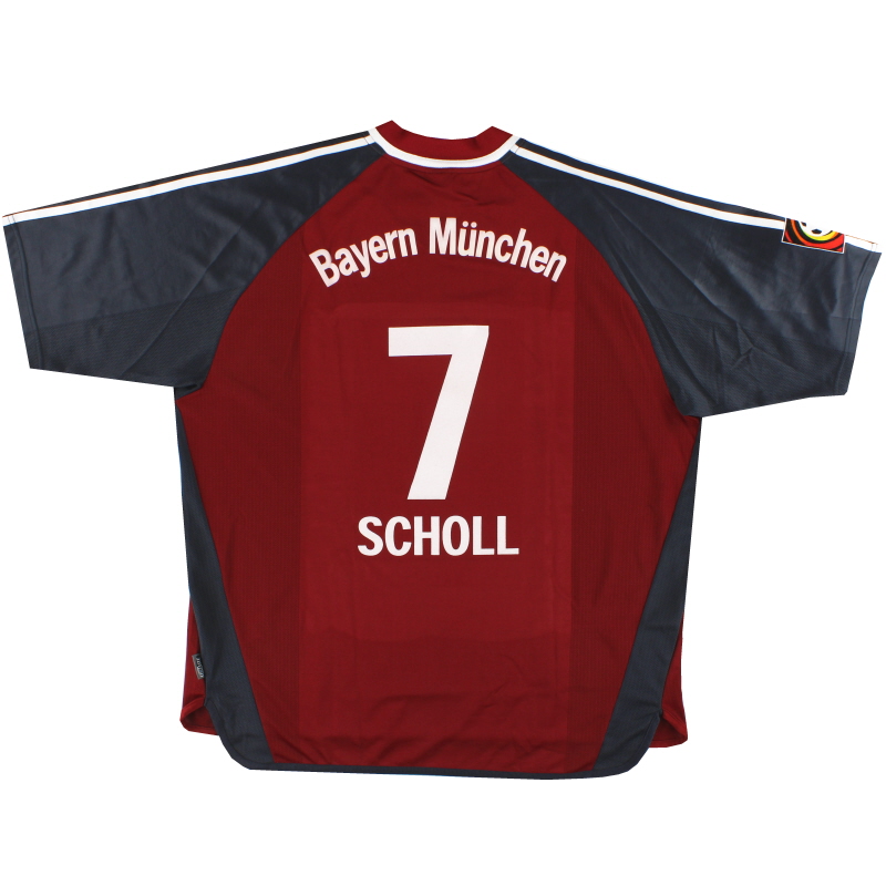 2002-03 Bayern Munich adidas Home Shirt Scholl #7 XXL - 694721