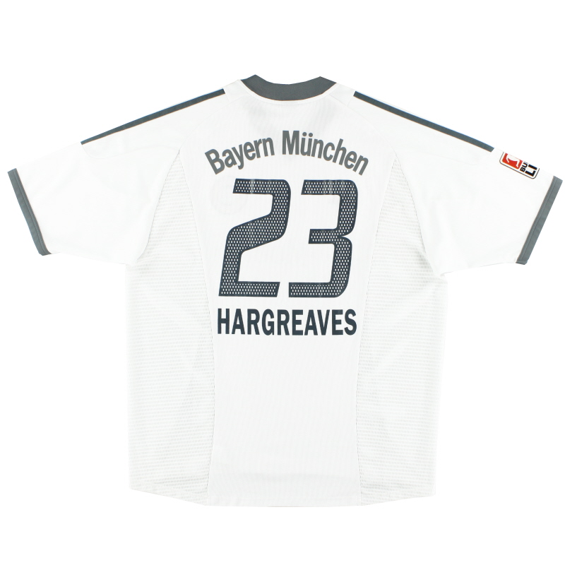 2002-03 Bayern Monaco adidas Maglia da trasferta Hargreaves # 23 XL