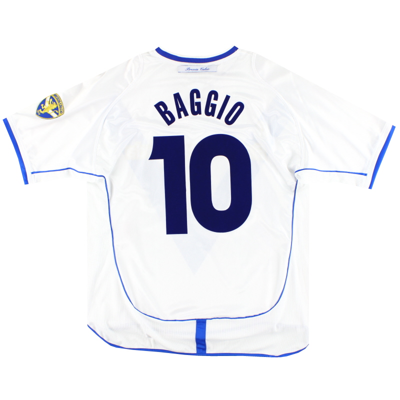 2002-03 Brescia Umbro Away Shirt Baggio #10 *Mint* L