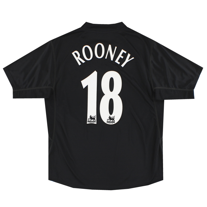 2002-03 Everton Puma Third Maglia Rooney # 18 L