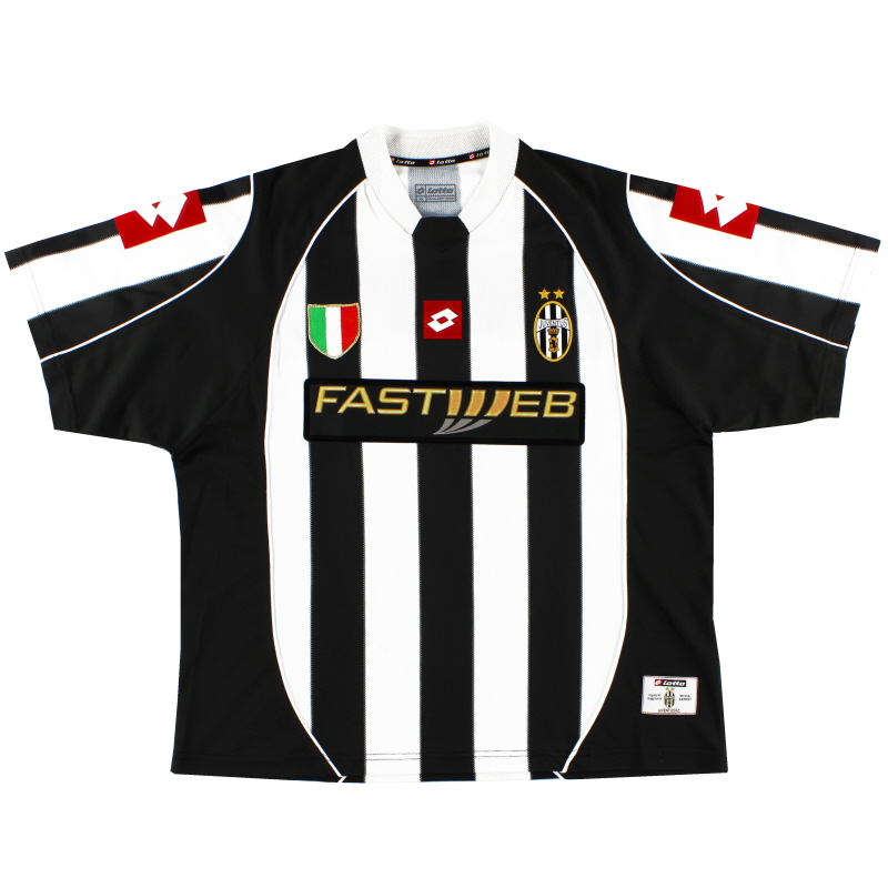 2002-03 Juventus Lotto Home Shirt L