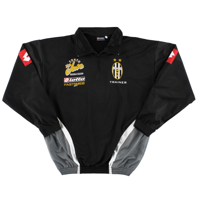2002-03 Juventus Lotto Player Issue 1/4 Zip Track Jacket L