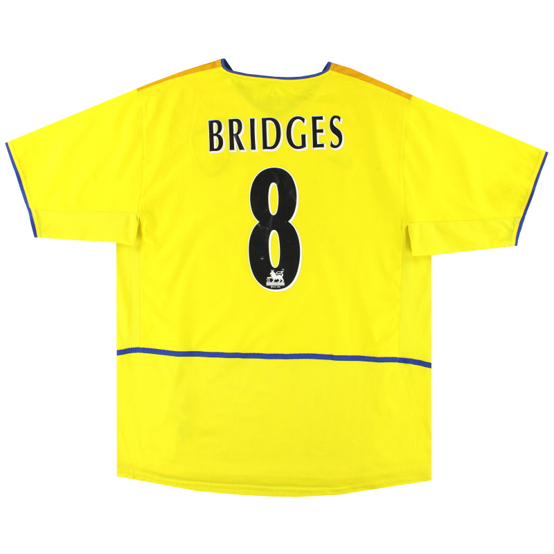 2002-03 Camiseta Nike de visitante del Leeds Bridges #8 XL - 185183