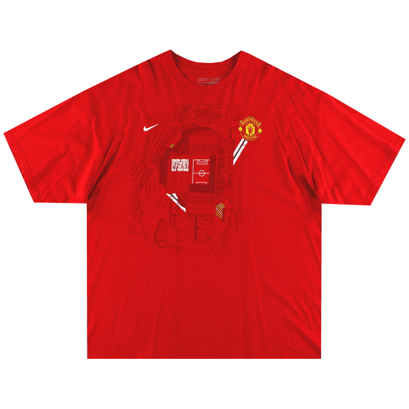 2002-03 Manchester United Nike 'Centre Circle' Graphic Tee XL