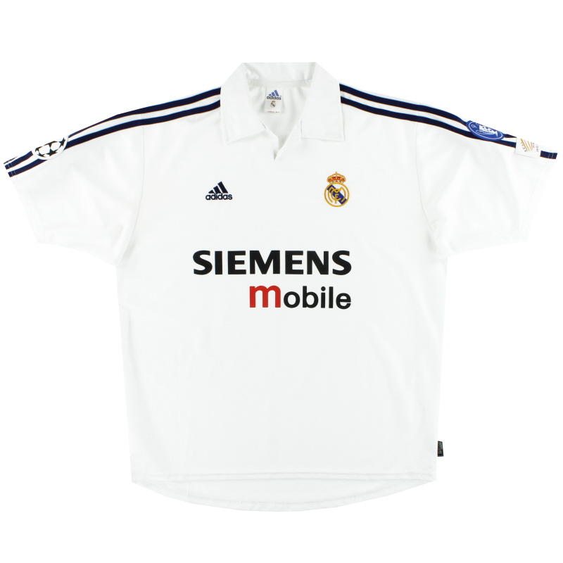 2002-03 Real Madrid adidas Centenary CL Home Shirt M