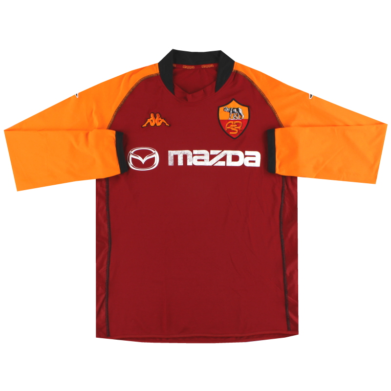 2002-03 Roma Kappa Champions League Home Shirt L/S XXL