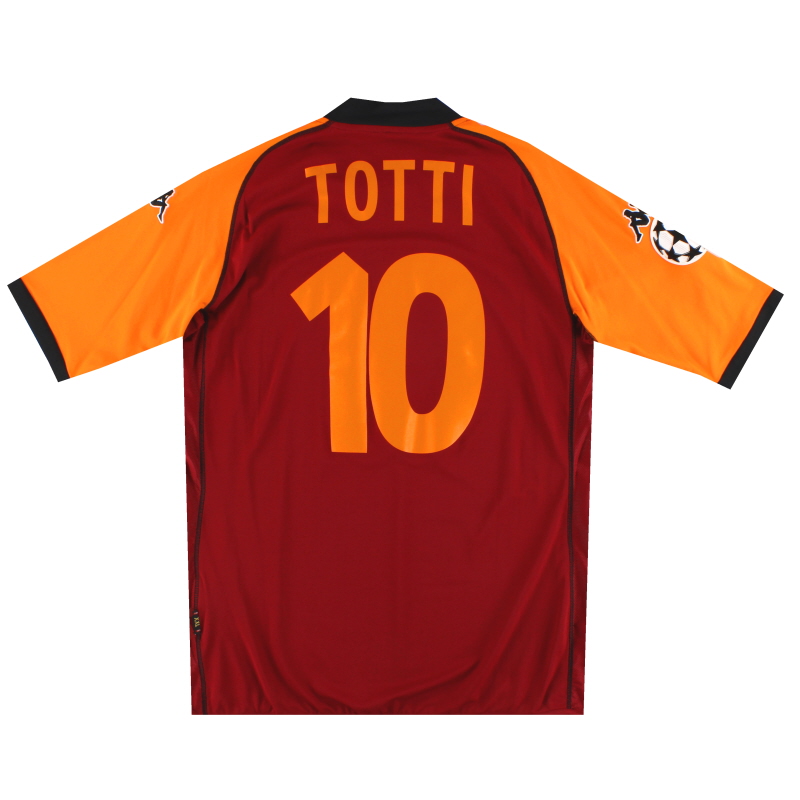 2002-03 Roma Kappa Maglia casalinga europea Totti #10 *Come nuova* XXL