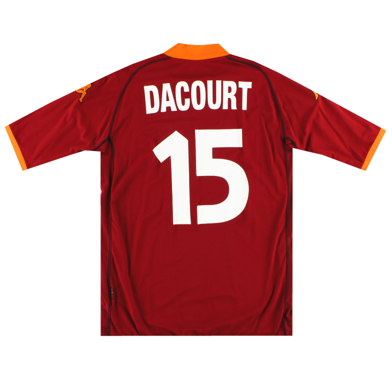 2002-03 Roma Kappa Home Shirt Dacourt # 15 XXL