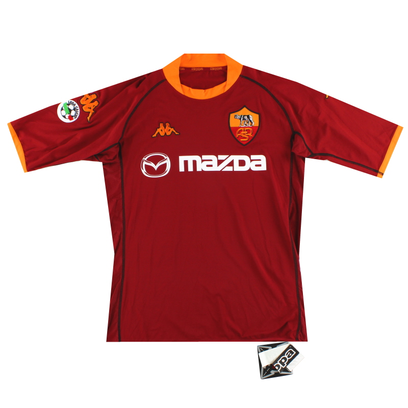 2002-03 Roma Kappa Kombat Home Shirt Totti *w/tags* XXXL - ASR901
