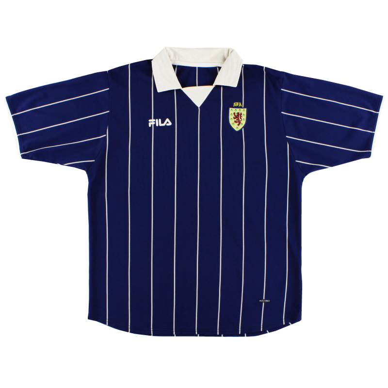 2002-03 Camiseta de Escocia Fila XNUMXa * Mint * L