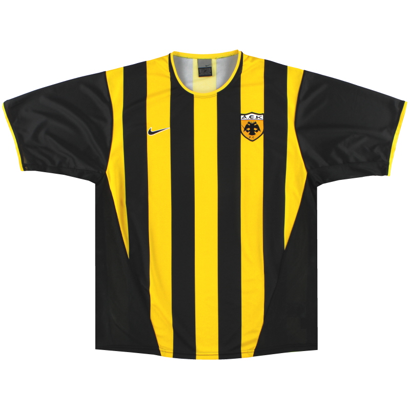2002-04 AEK Athens Nike Home Shirt S