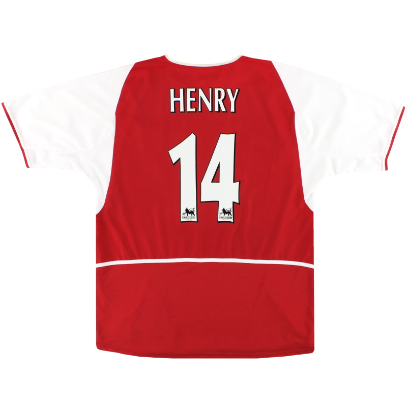 2002 04 Arsenal Nike Home Shirt Henry 14 L 184985
