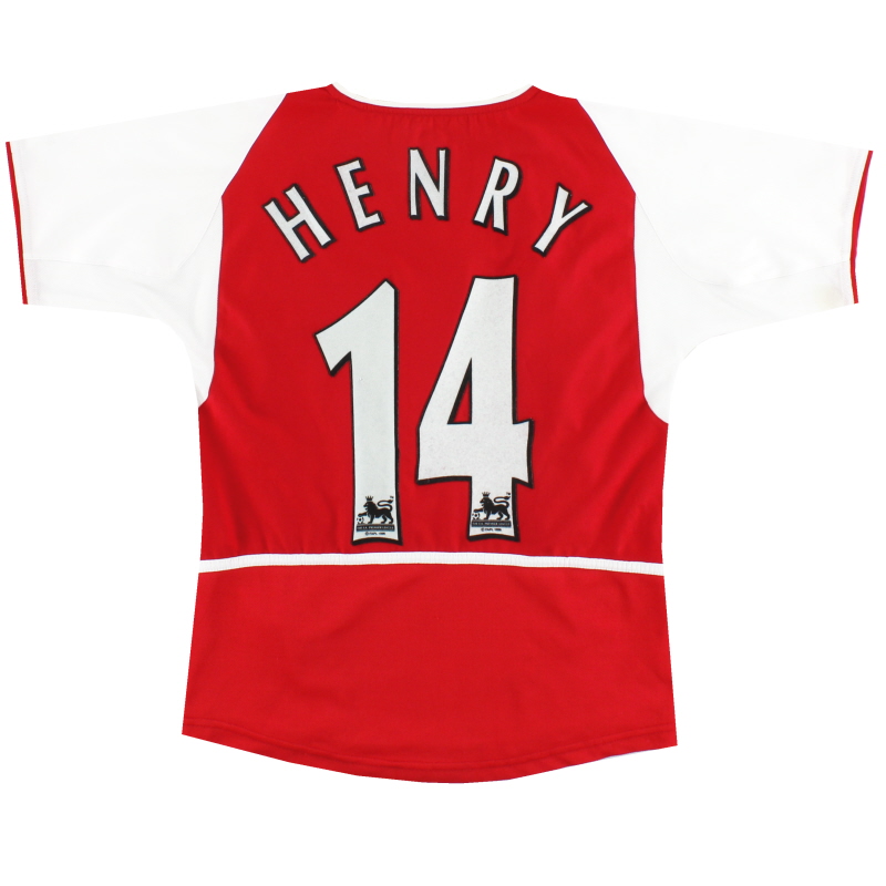 2002-04 Arsenal Nike Home Shirt Henry #14 M.Boys - 464393