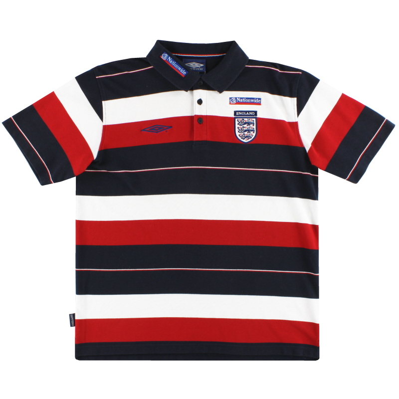 2002-04 England Umbro Polo Shirt L