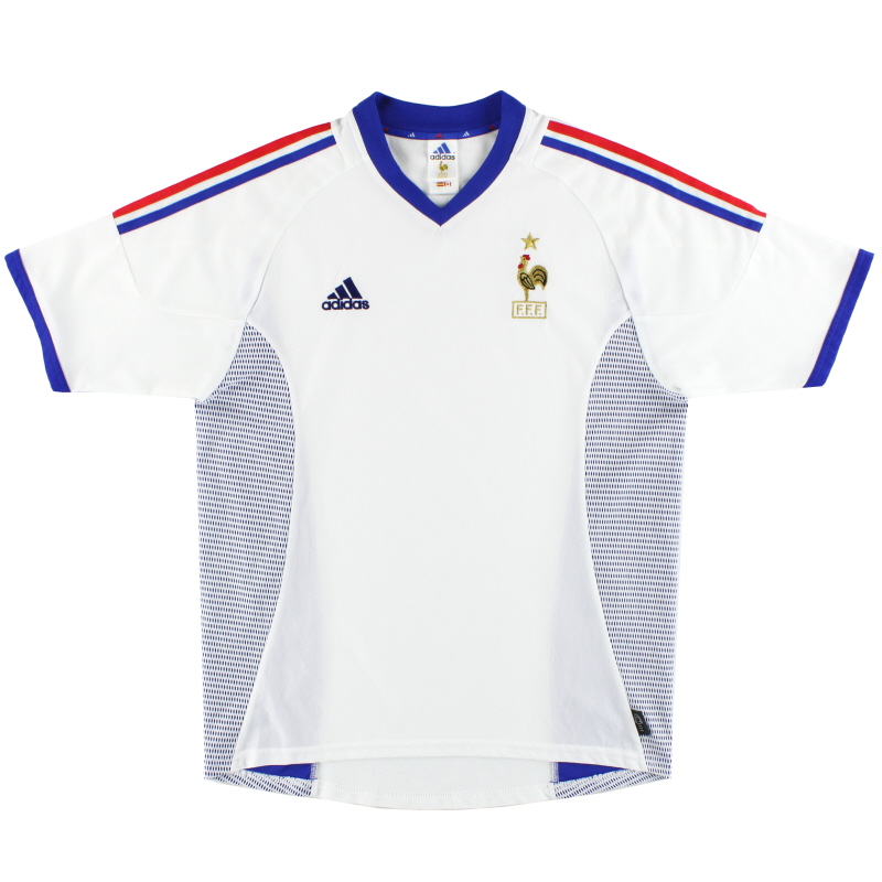 2002-04 Prancis adidas Away Shirt S - 298737