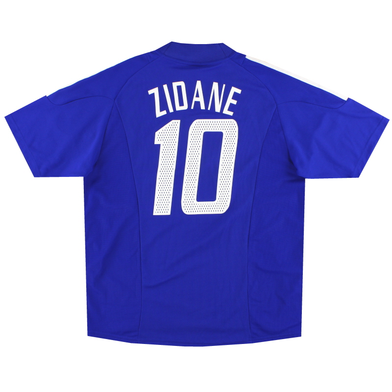 2002-04 France adidas Home Shirt Zidane #10 *Mint* L - 298742