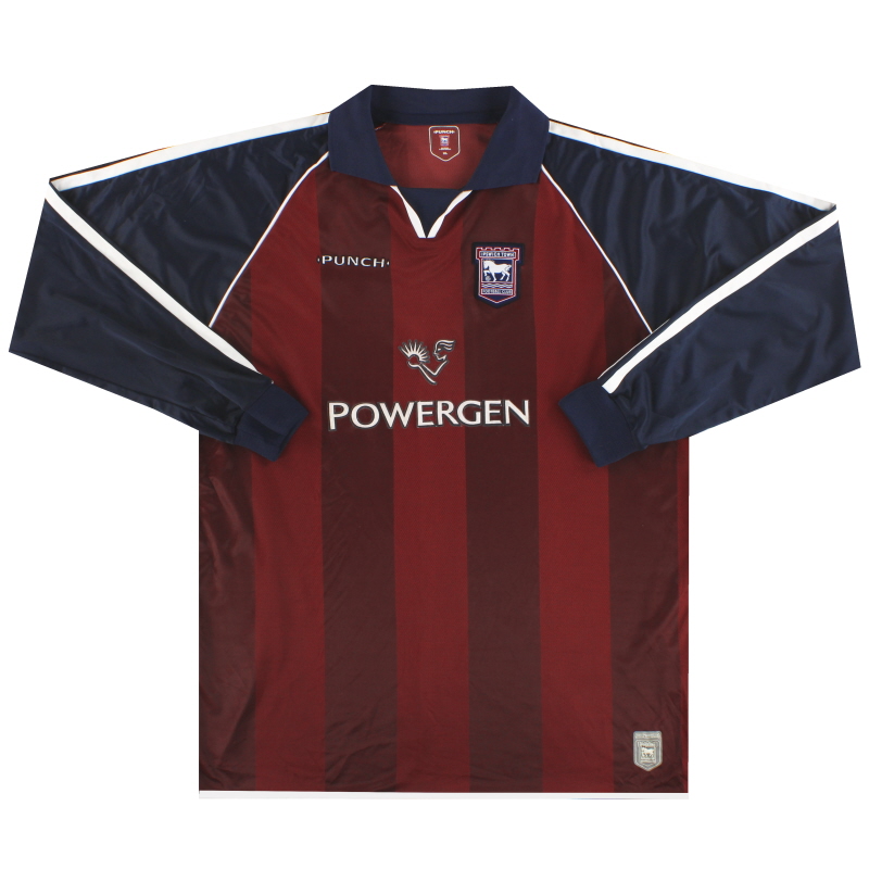 2002-04 Ipswich Punch Away Shirt L/S XL