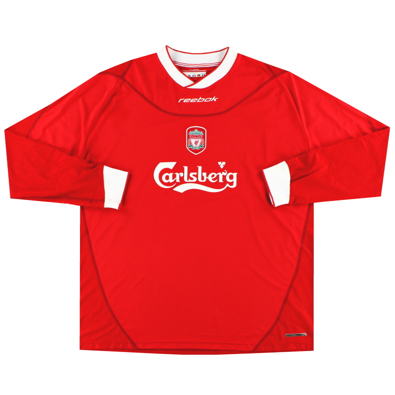 2002-04 Liverpool Reebok Home Shirt L/S XL