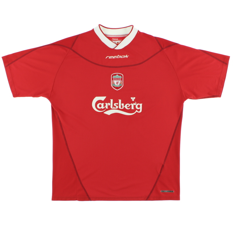 2002-04 Liverpool Reebok Home Shirt * Mint * XL - 224854