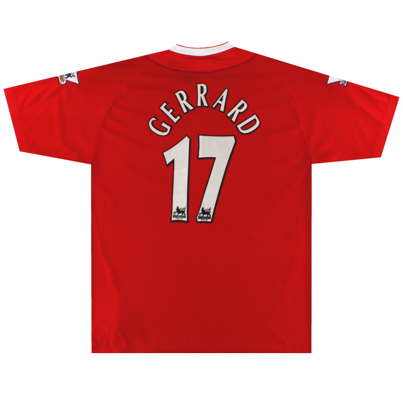 2002-04 Liverpool Reebok Home Shirt Gerrard #17 XXL