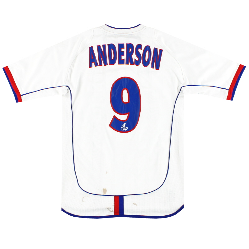 2002-04 Lyon Umbro Home Shirt Anderson #9 L.Boys