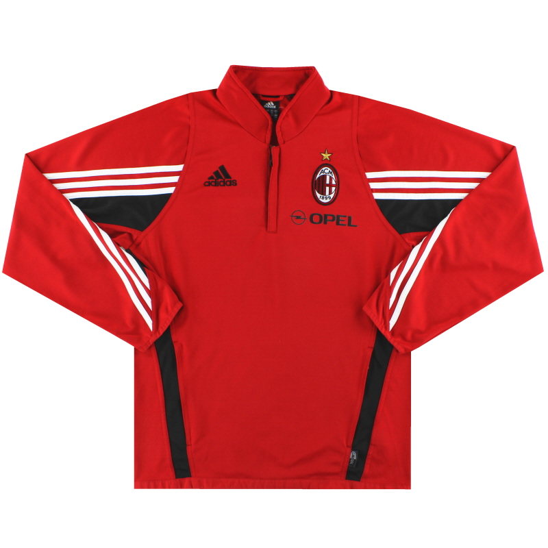2003-04 AC Milan adidas 1/4 Zip Training Top S