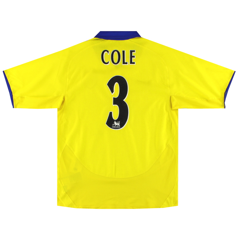 2003-04 Arsenal Nike Maglia da trasferta Cole #3 M - 112712