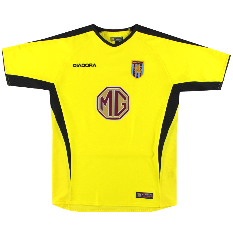 2003-04 Aston Villa Diadora Baju Tandang *Mint* S