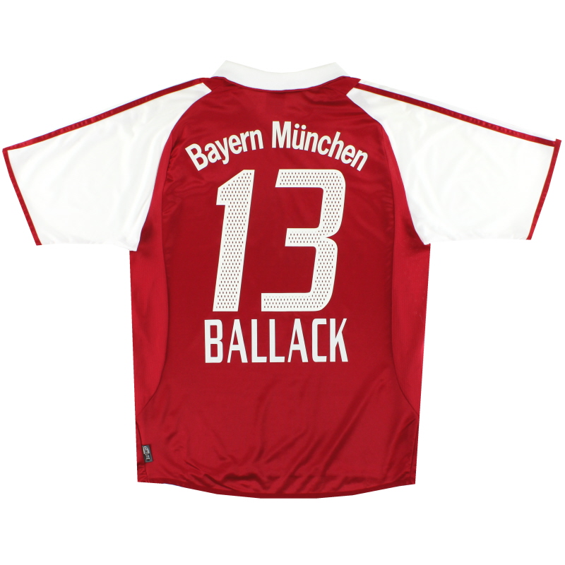 2003-04 Bayern Munich adidas Home Shirt Ballack #13 L - 021552