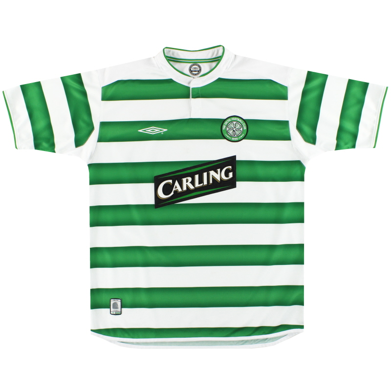 2003-04 Celtic Umbro Maglia Home XL.Ragazzi