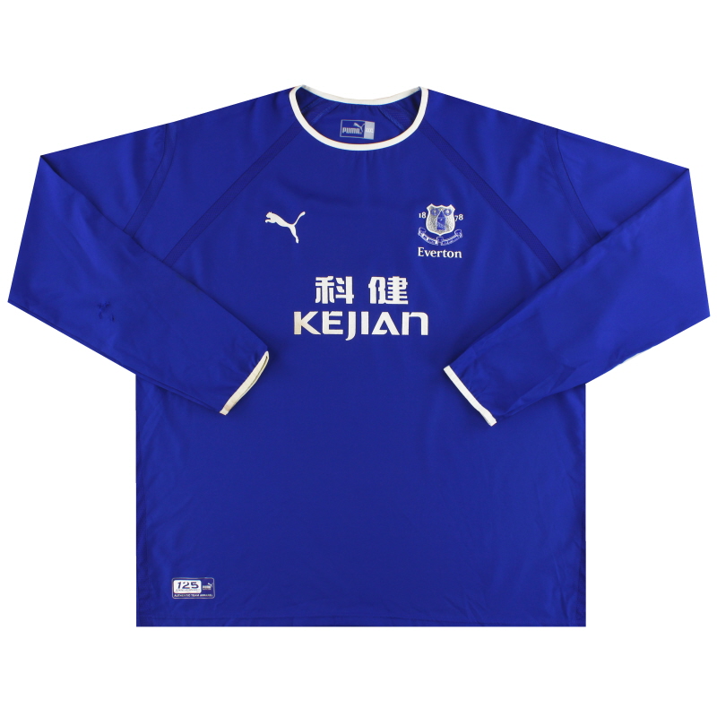 2003-04 Everton Puma Home Shirt L/S XXXL