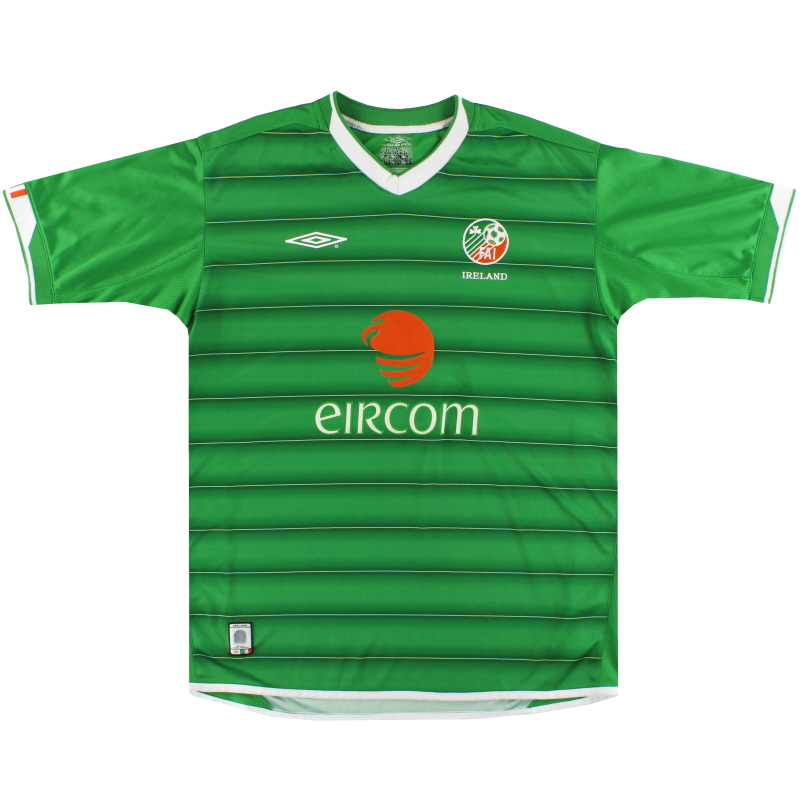 2003-04 Ireland Umbro Home Shirt L.Boys