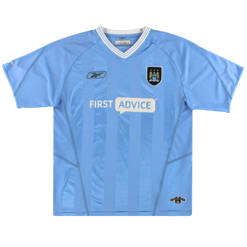 2003-04 Manchester City Reebok Home Shirt XL - 233935