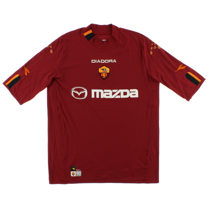 2003-04 Roma Diadora Home Shirt XXL