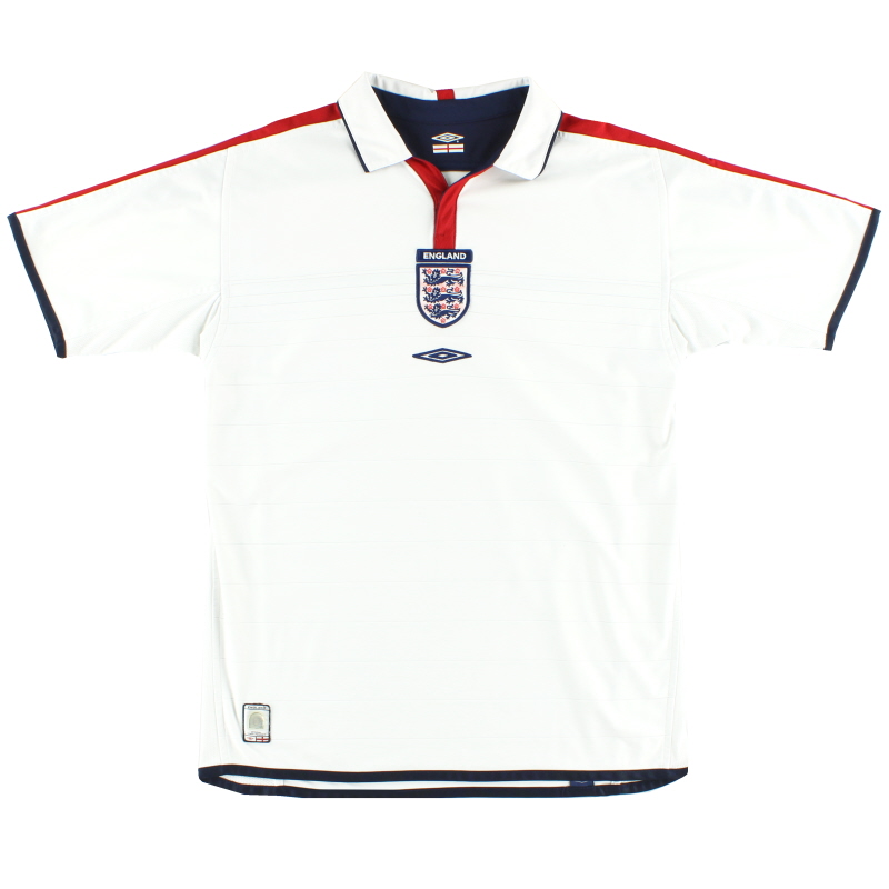 2003-05 Inghilterra Umbro Home Shirt * Mint * XL