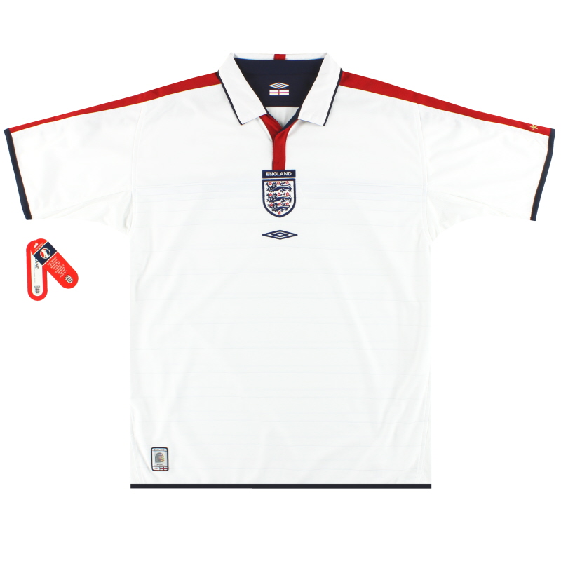 2003-05 England Umbro Home Shirt *w/tags* XL - 00779421