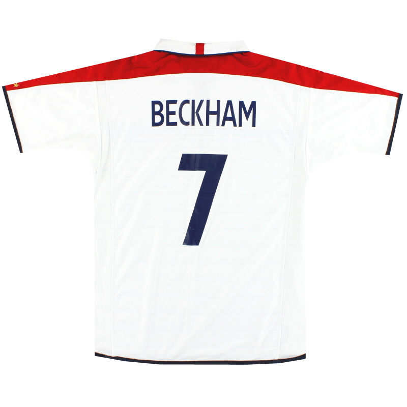 Engeland Umbro thuisshirt 2003-05 Beckham #7 *Mint* M