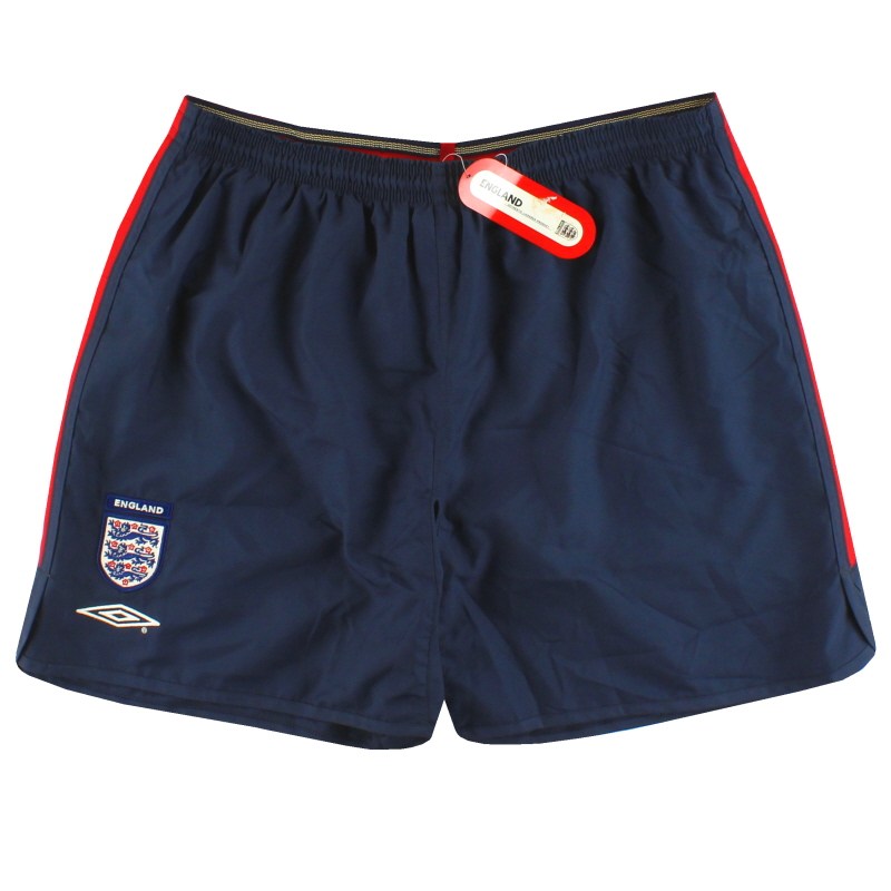 2003-05 England Umbro Home Shorts *w/tags* L