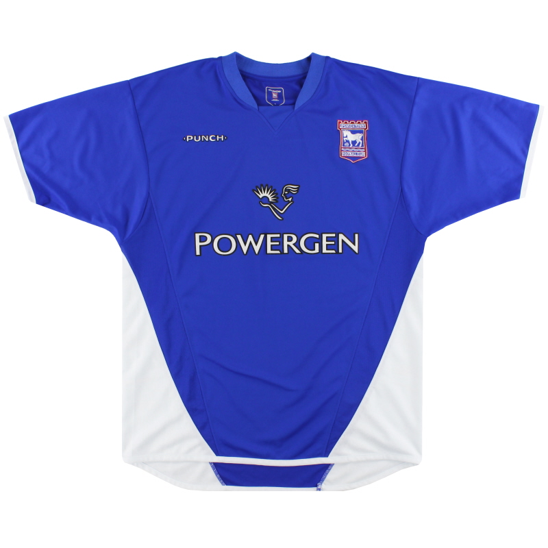 2003-05 Ipswich Punch Home Shirt *Mint* L